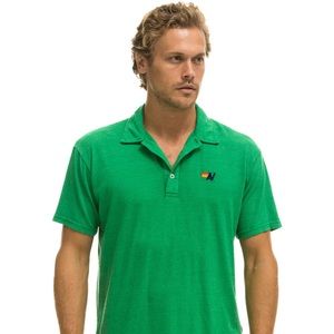 NWT aviator nation men’s polo green large